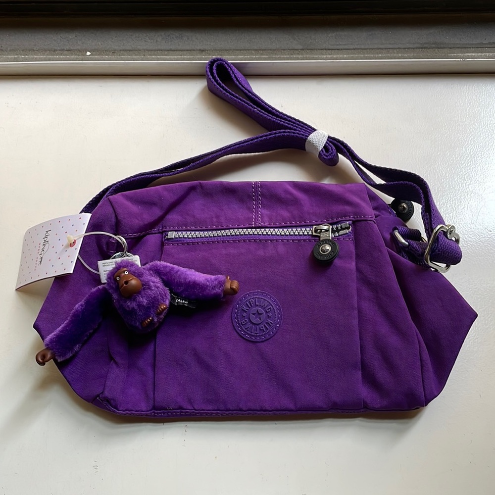 Kipling Bag NWT Brand New With Tags Cross Body Purple Violet Purse Pocketbook